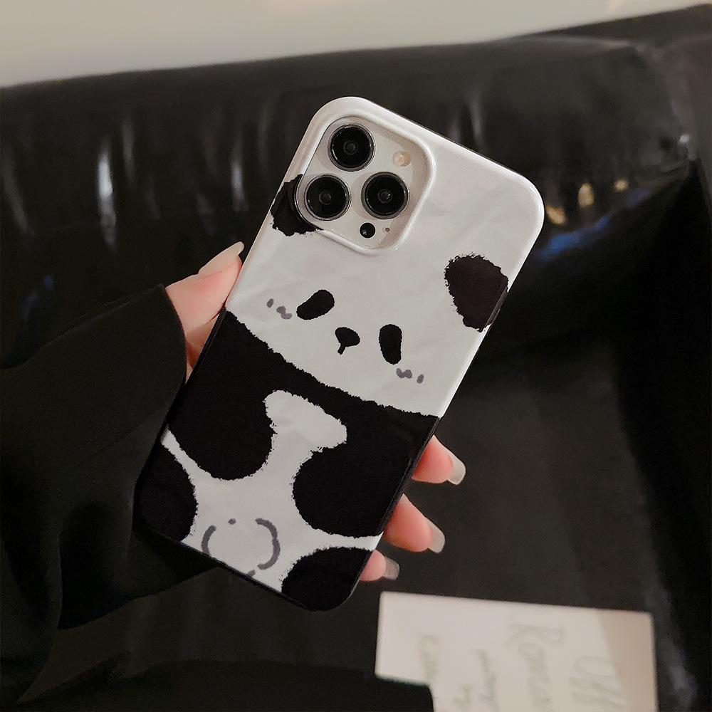 Чехол для телефона Apple Panda iPhone 15 16 Пленка 2 в 12 Подходит для 13Pro Fold 11 Китайский стиль Max