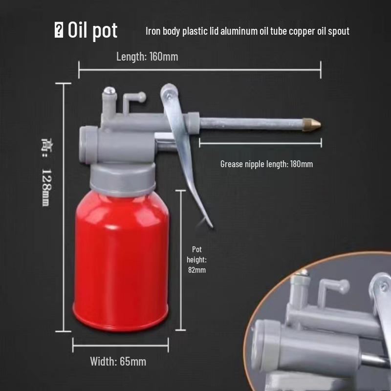 High-Pressure Transparent Plastic Oil Can with Long Nozzle