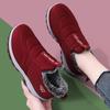 Женские зимние нескользящие полуботинки Plus Velvet для ходьбы для людей среднего и пожилого возраста — мягкая подошва, удобные и теплые туфли для бабушек