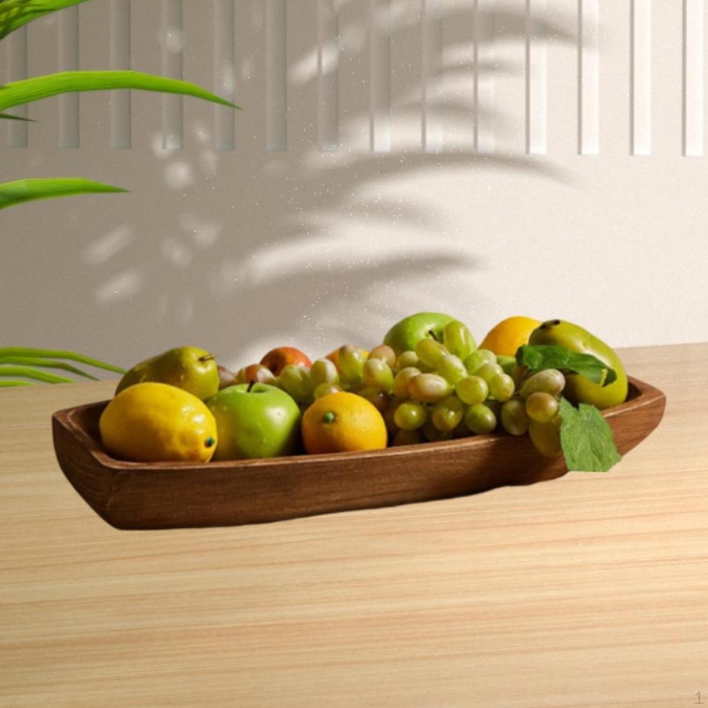 Деревянная чаша подсвечник поднос деревенский прочный многофункциональный украшение стола декоративный