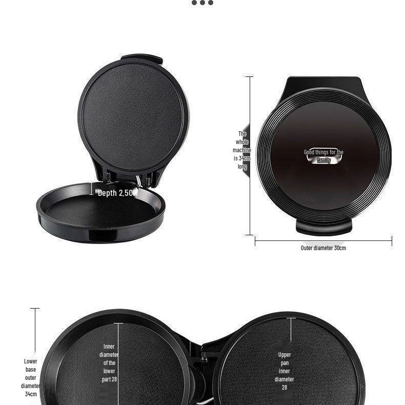 Double-Sided Non-Stick Electric Griddle & Pancake Maker