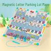 Magnetic Maze Car Parking and Alphabet Game for Spelling and Recognition