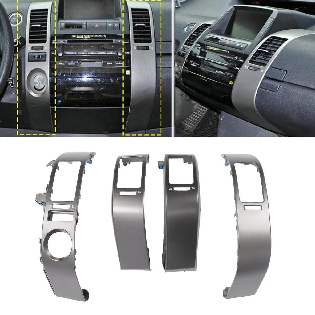 Dash AC Air Vent Trim Long Lifespan Center Dash Air Vent Panel Decorative 45564 37020 Scratch Resistant for  2004‑2009