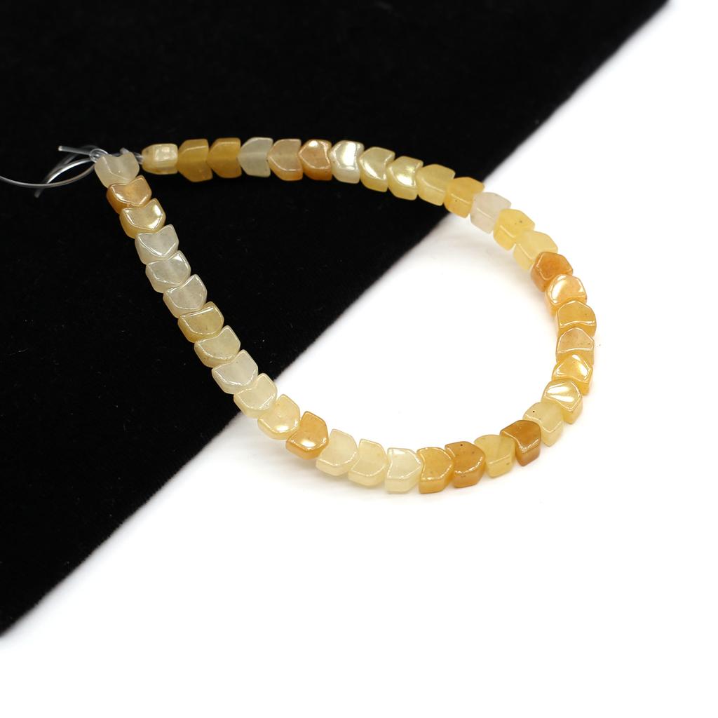 1 нить, маленькие хрустальные бусины в форме пули, модные желтые бусины из нефрита и содалита для изготовления ювелирных изделий своими руками, ожерелья, рождественские поделки, 38 см