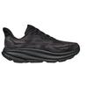 Hoka One One Clifton 9 Широкие Амортизация с Отскоком Ткань Низкие Кроссовки для Марафонской Тренировки Бега Женские Черный 1132211-BBLC