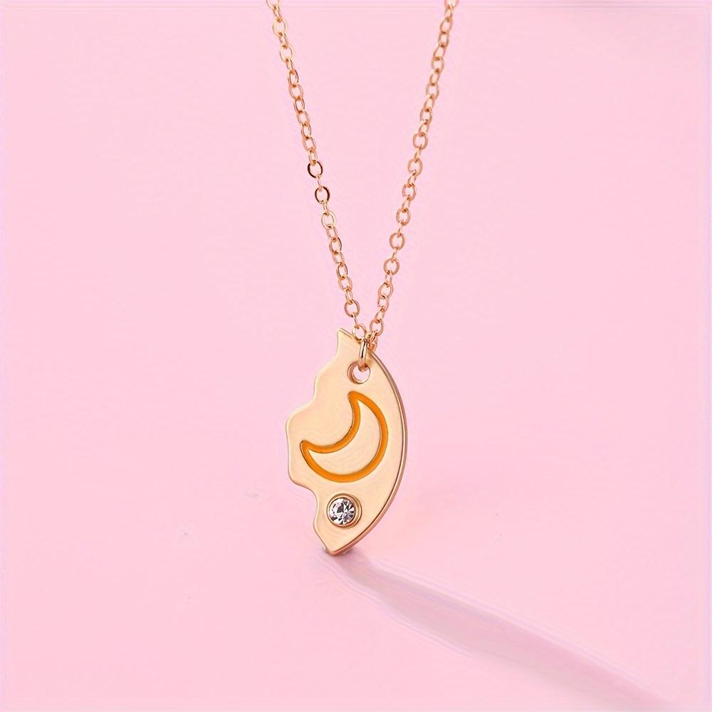 Celestial 3-Piece Pendant Set - Zinc Alloy Sun, Moon & Star - Hypoallergenic - Perfect for BFFs, Daily, and Parties