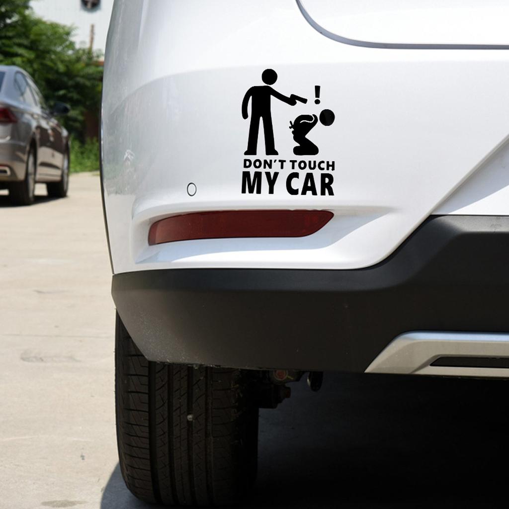 Funny Car Sticker Dont Touch My Car Decals Stickers Creative Auto Decal Exterior Decoration Car Window Accessories