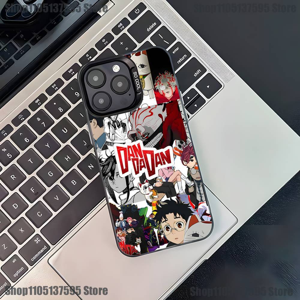 Чехол для телефона с аниме Dandadan для iPhone 17,16,15,14,13,12,11,Pro,XS,Max,Plus,Mini,SE Черный Матовый Конфетный Ударопрочный Чехол