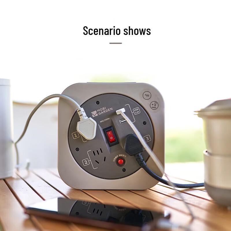 Outdoor Camping Cable Reel Power Strip