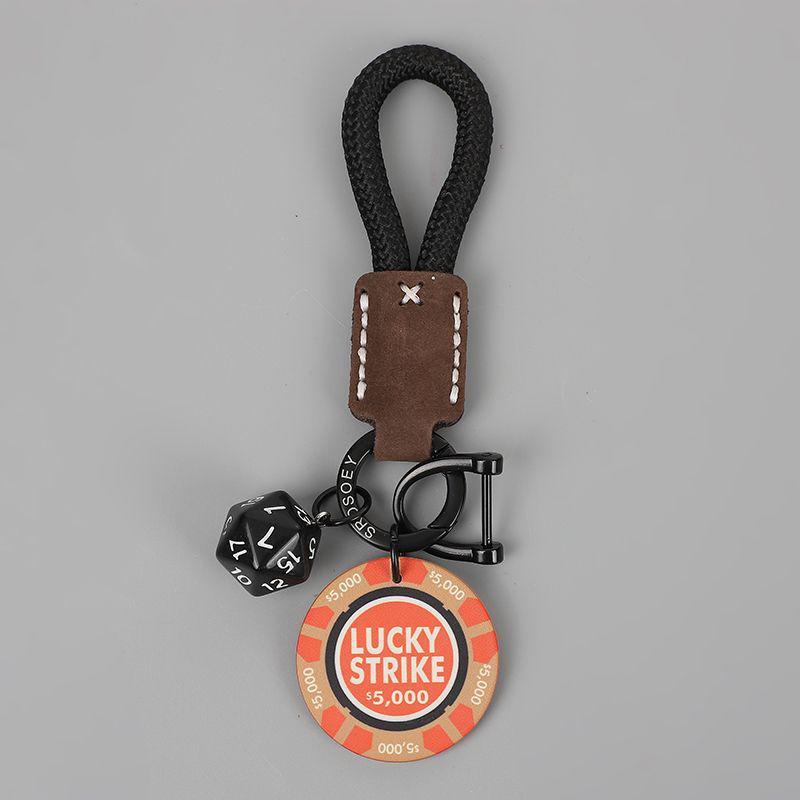 Good Luck Rope Keychain Pendant - Couples Key Ring Charm for Backpack or Bag