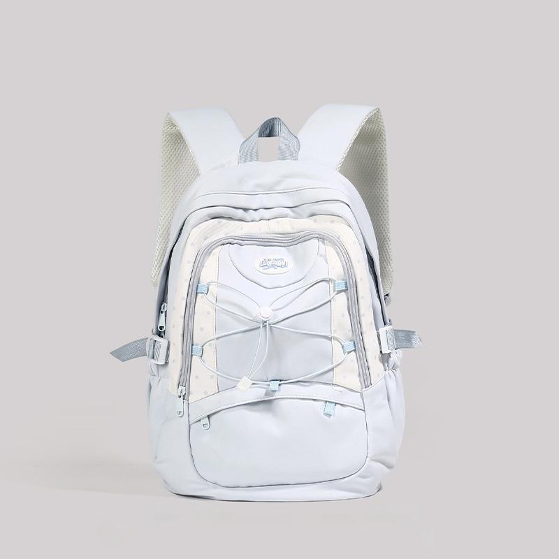 Schoolbag a schoolbag junior high school girls high value drawstring high school students large capacity female backpack simple backpack