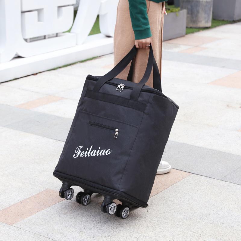Расширяемый багаж большой емкости, универсальное колесо без рычага, дорожная сумка для хранения, портативный рюкзак, мобильная сумка, зарегистрированный багаж