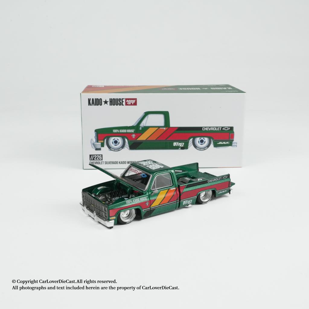 AABHC1 Kaido House + MINIGT 1:64 Chevrolet Silverado KAIDO WORKS V3 Alloy Diecast Car Model Collect Ornaments Gift Toys