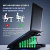 Регулируемая большая подставка-охладитель для ноутбука RGB-подставка для охлаждения ноутбука Новый кулер для ноутбука Для ноутбуков 12-17 дюймов