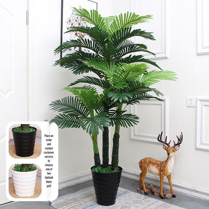Большая искусственная пальма «Рыбий хвост» напольная | Комнатная искусственная зелень для декора гостиной