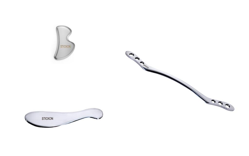 HCSS Release Kassa Plate из нержавеющей стали Kassa Plate Инструмент для высвобождения фасции для всего тела Массажный нож для фасции [Набор для фасции] (Набор H-3 предметов) (НаборH-3)