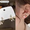 French Imitation  Stud Earrings For Women Fashion Fish Tail Earrings Bridal Elegant Jewelry Party Gift