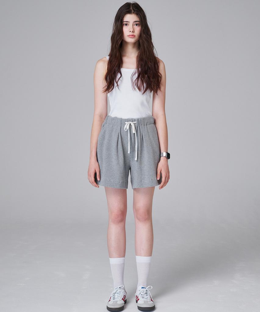 MALOUPE 2206 Waffle Elastic Waist Pants (Gray)