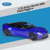 Масштаб 1/24 WELLY Aston Martin DBS Superleggera, модель автомобиля из сплава, литье под давлением, металлические игрушечные транспортные средства, модель автомобиля, коллекция высокой имитации, детские подарки