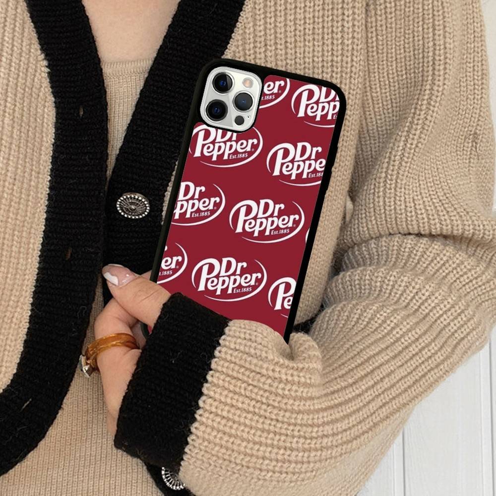 Чехол для телефона Dr Pepper (бренд газированных напитков) для iPhone 16 Pro Max 15 14 Plus 14 13 12 11 17, задняя крышка из PC+TPU