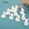Easter Decoration Miniature Hare Figurine Resin Craft Mini Bunny Garden Ornament