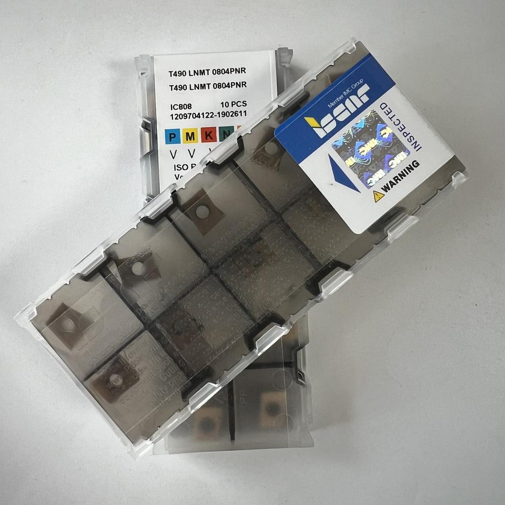 ISCAR / T490LNMT0804PNR IC808 / Industrial indexable carbide inserts 10 Pcs