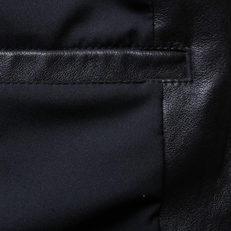 Большие размеры 5XL, повседневная кожаная куртка, мужская куртка с воротником-стойкой, черные куртки из 100% воловьей кожи, мужская куртка высокого качества из натуральной кожи