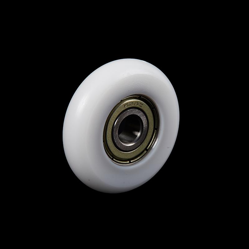 8*10*40Mm Nylon Round Type Roller High Quality Door Window Drawer Guide Wheel Pom Delrin Wrapped Bearing Pulley Plastic Wheel