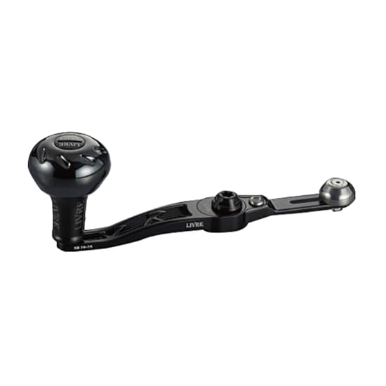 LIVRE 11472 SB 70-75 B Series with EP37B Knob, for Daiwa/ABU Right-Hand Retrieve, All Black, SBA-77D