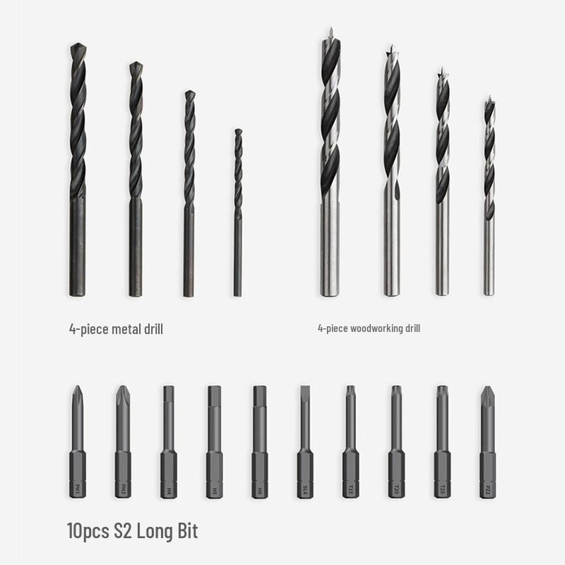 HOTO 12V Cordless Electric Drill & Tool Set CN plug (adapter included)