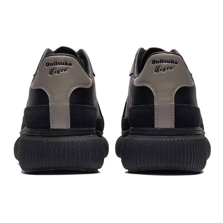 ONITSUKA TIGER Износостойкие низкие повседневные кроссовки Delecity, увеличивающие высоту, унисекс, черные и серые, артикул 1183B874-001