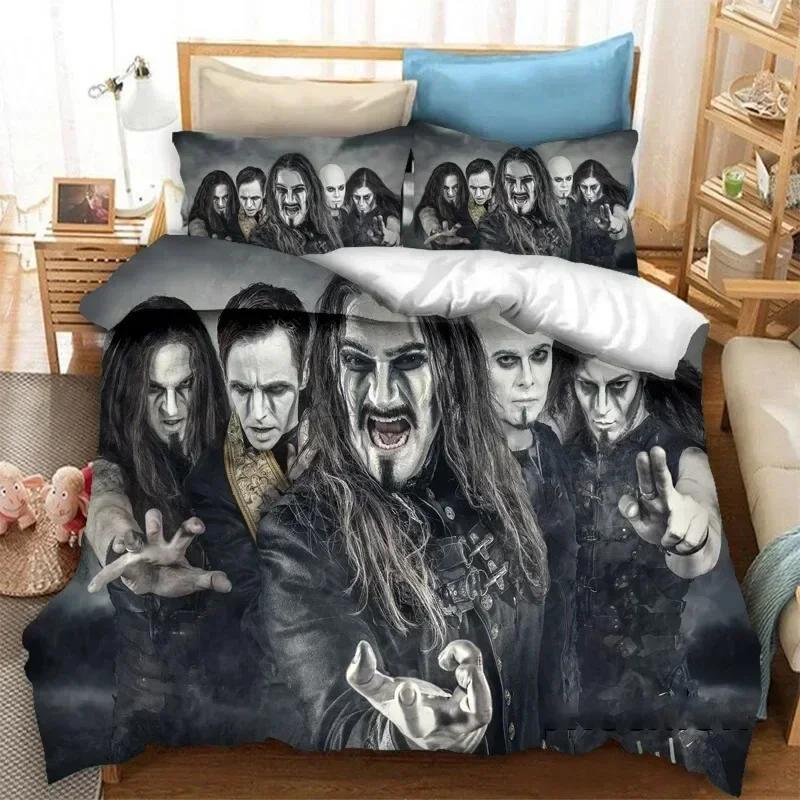 3D Печатный Комплект Постельного Белья Powerwolf Пододеяльник Простыня Печатный Комплект Постельного Белья Наволочка Кровать Полный Размер Queen King Одеяло Спальня