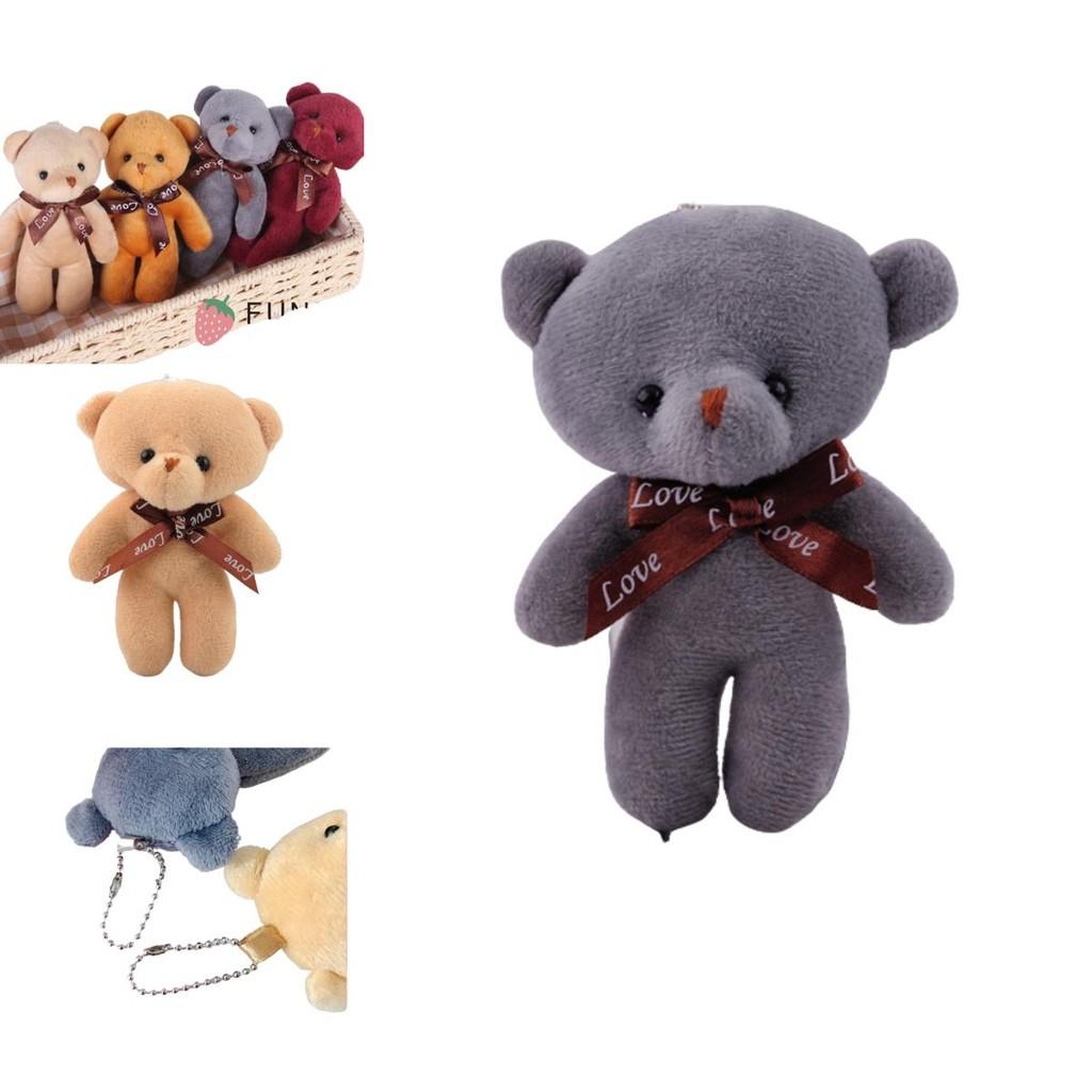 Мягкий и прочный плюшевый мишка-брелок для сумки или машины