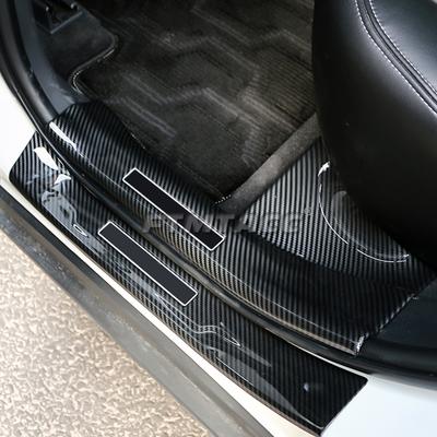 Для Toyota RAV4 RAV 4 XA50 2022 2023 ABS углеродное волокно накладка на порог, накладка на порог, потертости педали