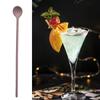 4 Pack Silicone Stirring Spoons 9.9 Inch Reusable Mixing Spoons for Coffee Cocktail Tea Beverages Long Bar Spoons for Home Bar Kitchen Use