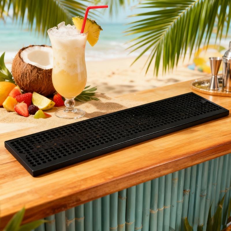 Metal steels Beer Drip Tray Metal Beer Tower Drip Pan Surfaces Mount No Drain Drip Tray Metal Drip Tray Enduring