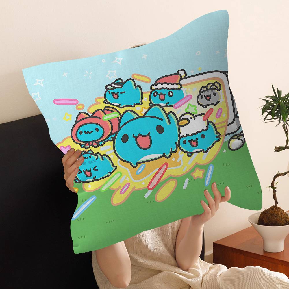 Cartoon B-Bugcat Capoo Personalized Pillow Cover Kids Bedroom Wild Party Decor Pillowcase Kid Birthday Shower Gift