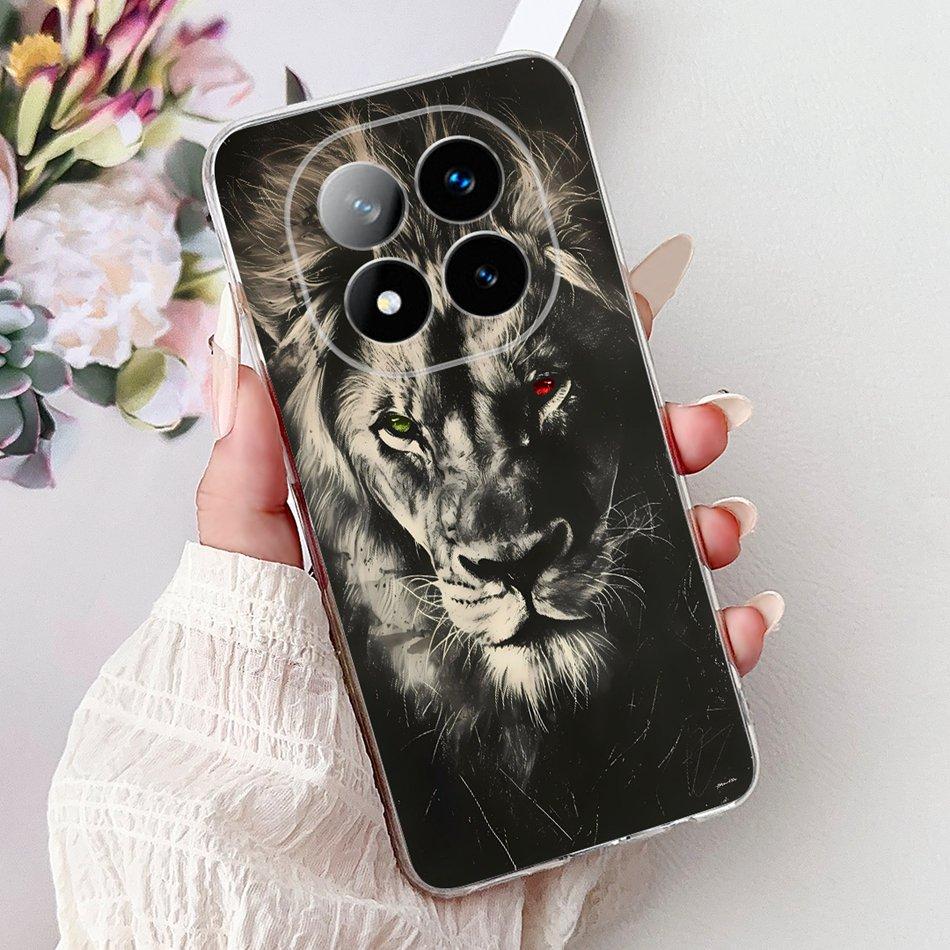 Для Xiaomi Redmi Note 14 Pro+ Крутой Чехол для Телефона с Рисунком Дракона и Тигра Для Redmi Note14 Pro Plus 5G Мягкий Силиконовый TPU Чехол