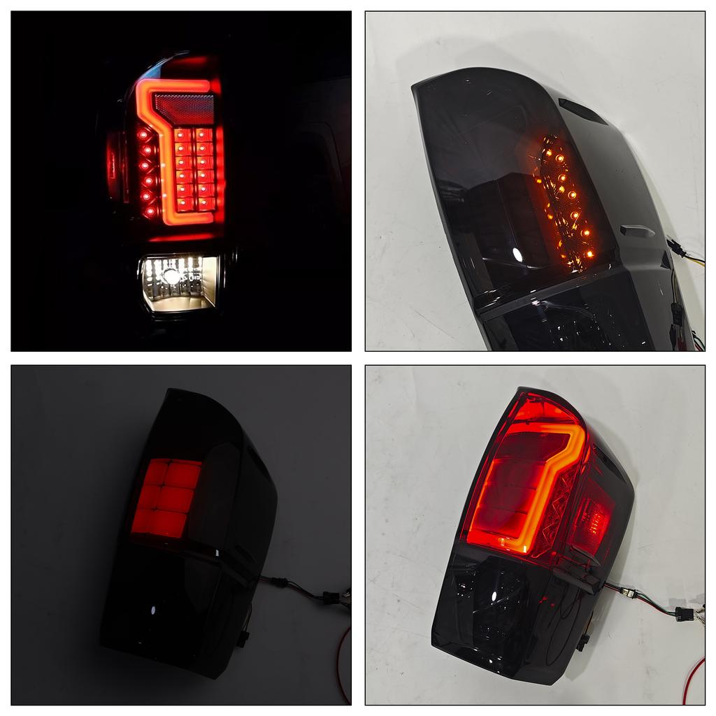 Rear Right & Left LED Tail Light Lamp Pair For TACOMA 2016-2021 SMOKE