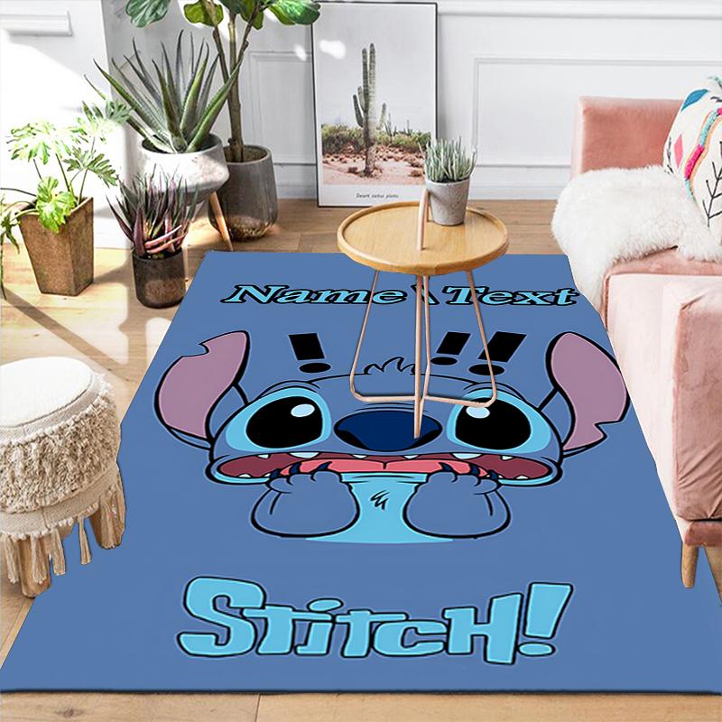 Custom 1Pc Lilo Stitch Heart Rug Office Carpet Indoor Outdoor Entrance Doormat Nonslip Soft And Comfortable Living Room D916291