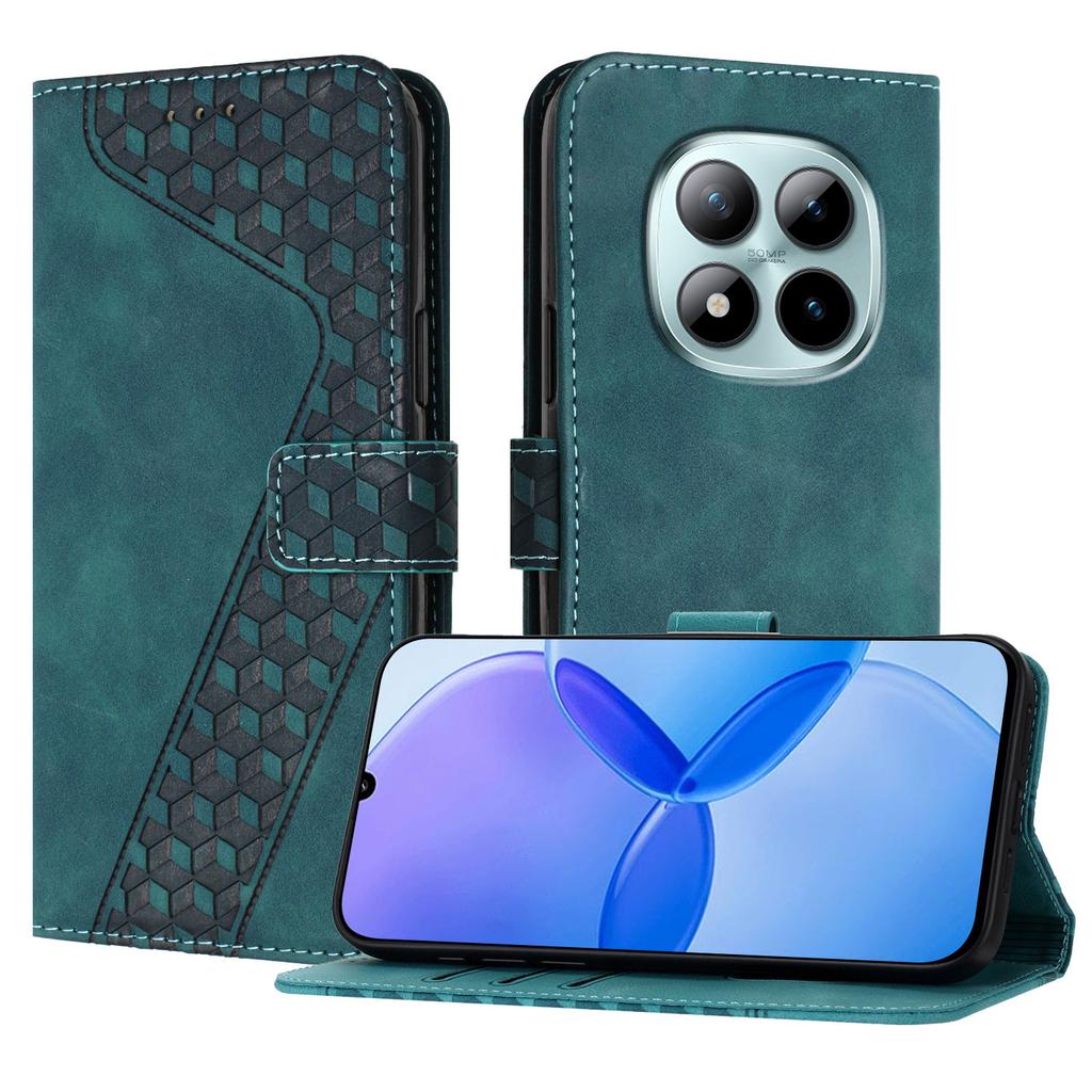 For Xiaomi Redmi Note 15 Pro+ 5G Leather Case 7-Shaped Pattern Wallet Stand Shockproof Phone Cover