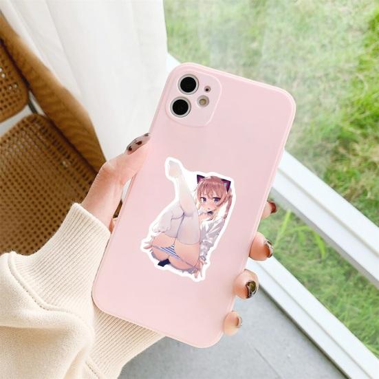 50 шт. наклейка в стиле граффити съемная самоклеящаяся ПВХ аниме девушка каракули наклейка вечерние сувениры