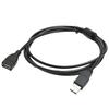 Удлинительный кабель USB 2.0 для передачи данных и зарядки с разъемом «папа-мама»