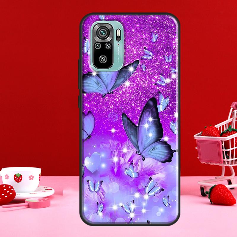 Красивый чехол с бабочкой для Redmi Note 10 Pro, чехол для Redmi Note 11 Pro Note 8 9 Pro 9S 10S 11S 9C 9A 9T