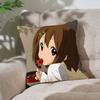 Yyui Hirasawa Kawaii Customizable Square Pillowcases Stylish And Soft Perfect For Beds Cars And Sofas
