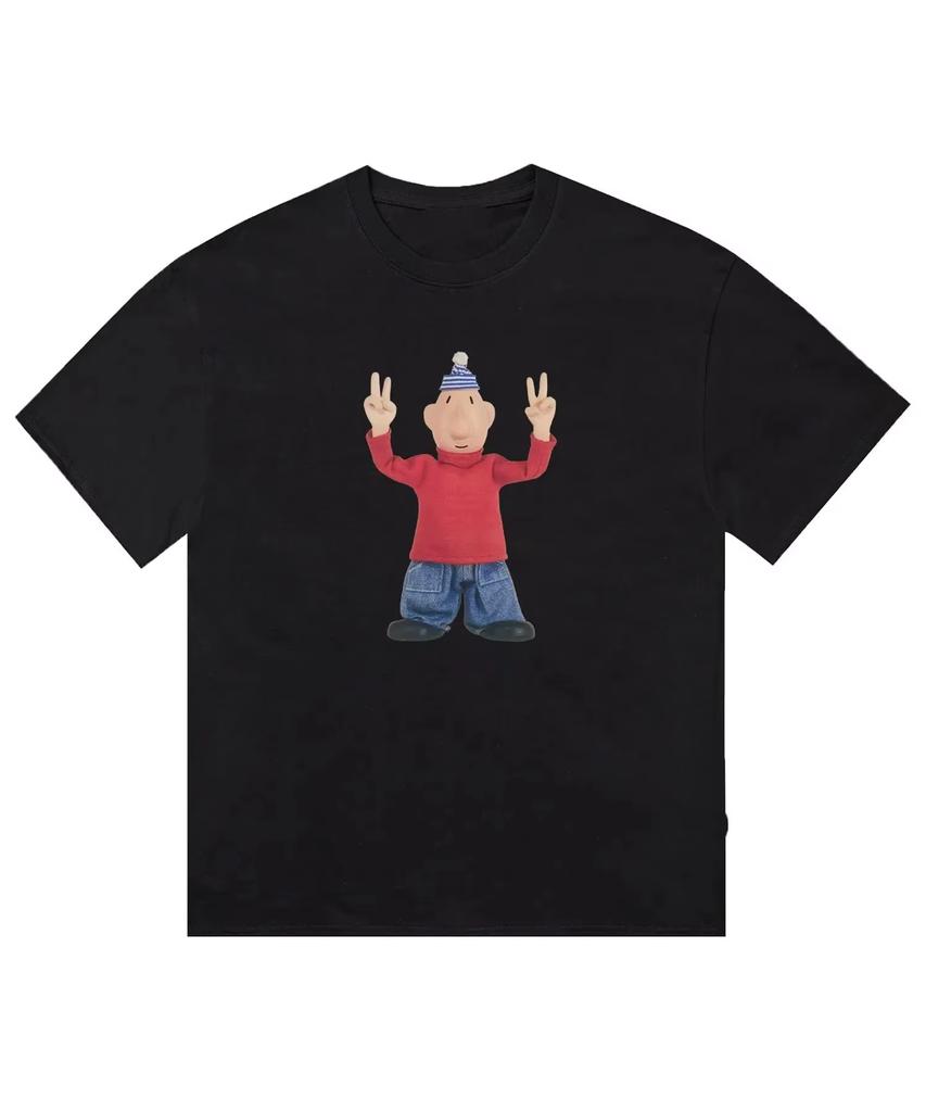 Fashion Anime Character Graphic Print Tshirt Unisex Short Sleeve Casual Streetwear Popular Trendy Cotton Tops for Unisex Women