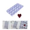 Chocolate Heart Molds Chocolate Making Molds Fondant Moulds Plastic Texture Chocolate Tray Suitable for Dessert Lover