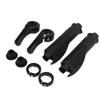 Bike Handlebar Grips Ergonomic Design Non Slip Comfortable Durable Rubber Horn GripBlack