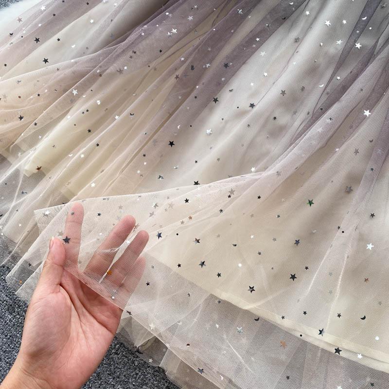 Новый сетчатый дизайн, тонкое платье феи длиной до талии, женское платье феи первой любви