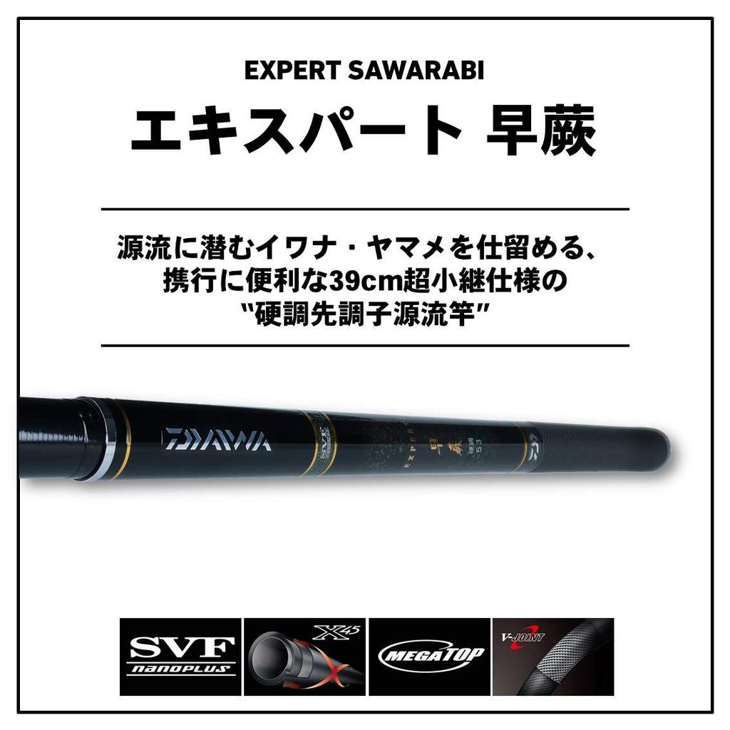 Daiwa Mountain Stream Rod Expert Early Warabi High Tone Fishing Rod 53/V